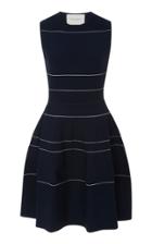 Carolina Herrera Striped Stretch-knit Dress