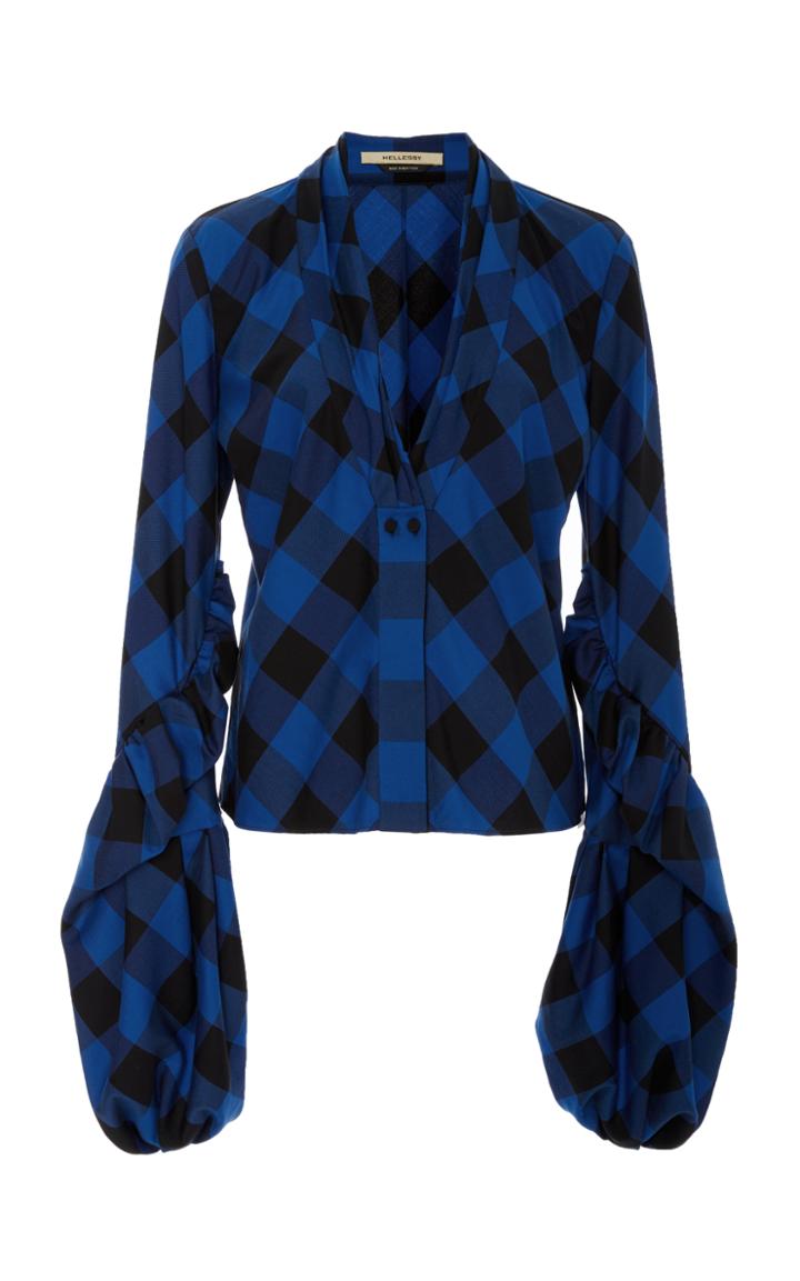 Hellessy Freyja Buffalo Check Blouse