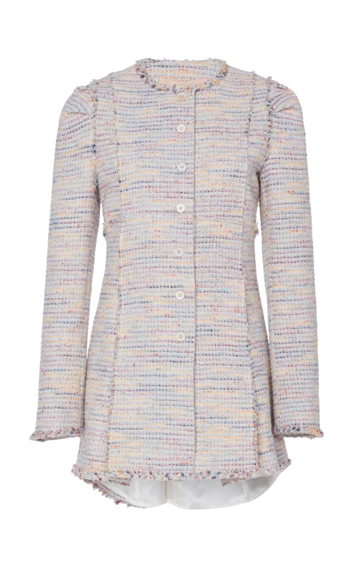 Brock Collection Paoli Pleated Tweed Jacket