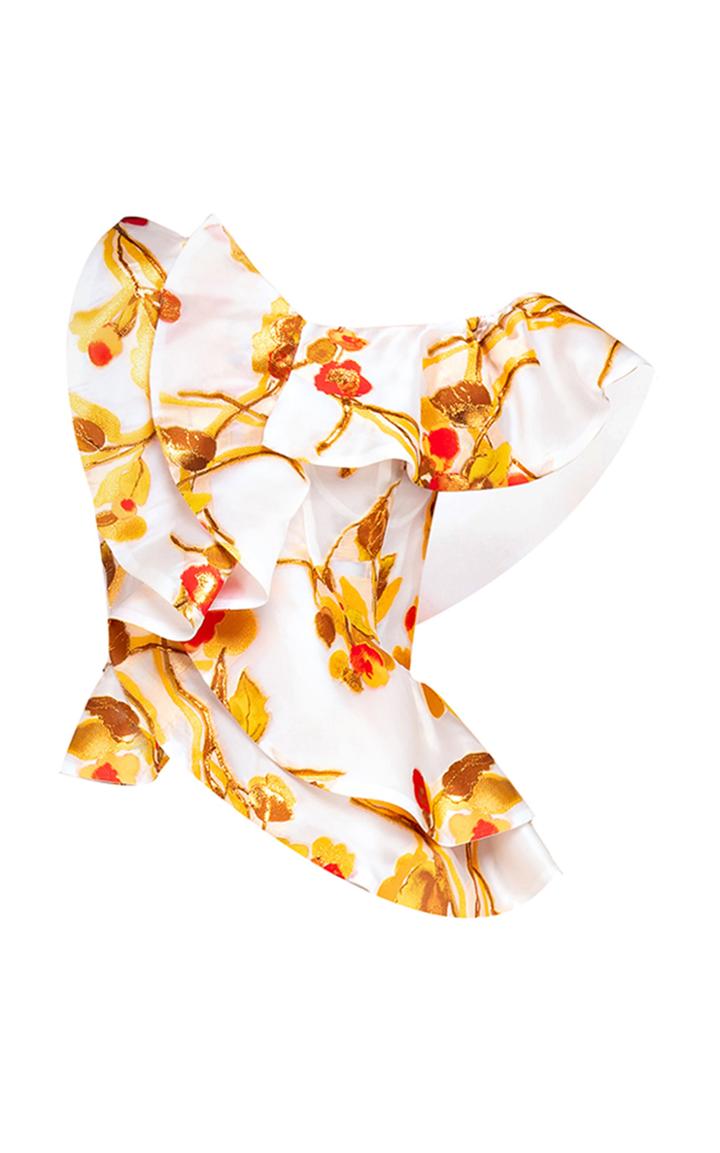 Bambah Fiore Floral Ruffle Top