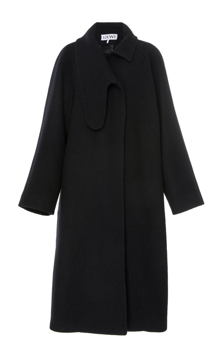 Loewe Wool Asymmetrical Collar Coat