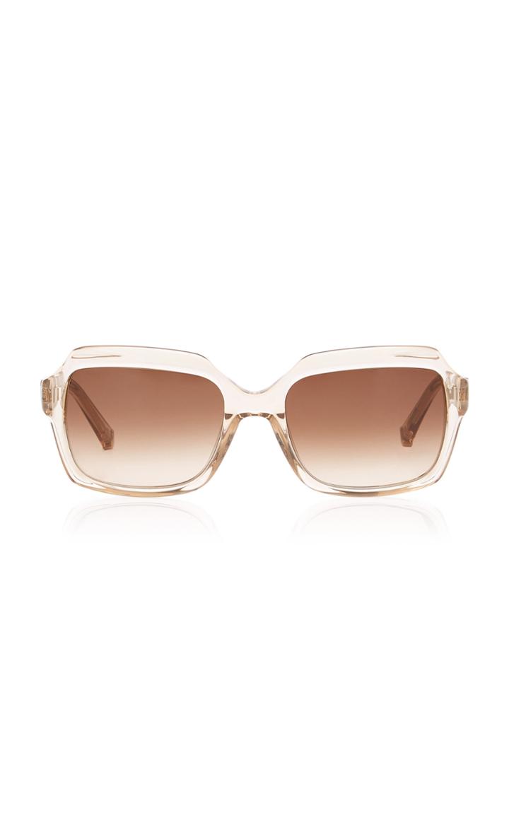 Kate Young Toni Square-frame Acetate Sunglasses