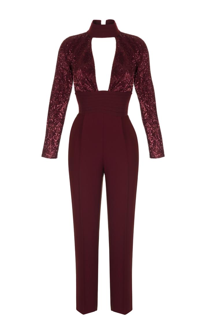 Rasario Lurex Sleeve Jumpsuit