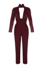 Rasario Lurex Sleeve Jumpsuit