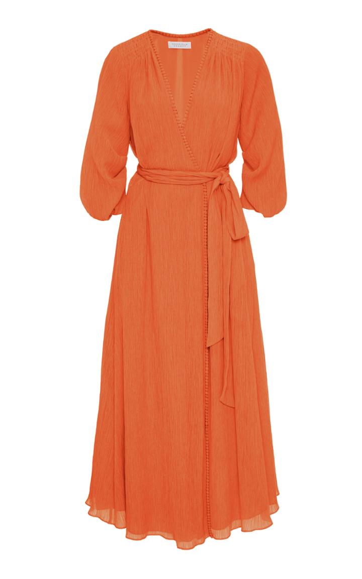 Moda Operandi Gabriela Hearst Demeter Cape-back Wrap Maxi Dress Size: 38