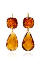 Renee Lewis One-of-a-kind Gold Antique Topaz Earrings