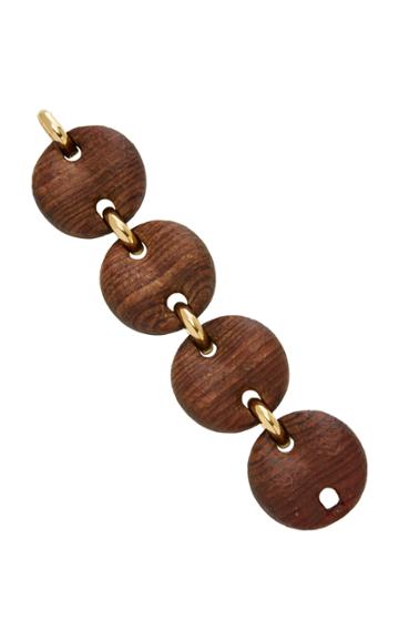Antonia Miletto 18k Yellow Gold And Cocobolo Wood Bracelet