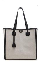 Mark Cross Antibes Leather-trimmed Canvas Tote