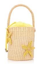 Sensi Studio Starfish Straw Mini Bucket Bag
