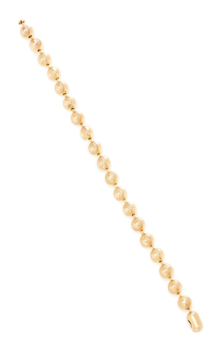 Moda Operandi Luis Morais 14k Yellow Gold Round Flower Bracelet