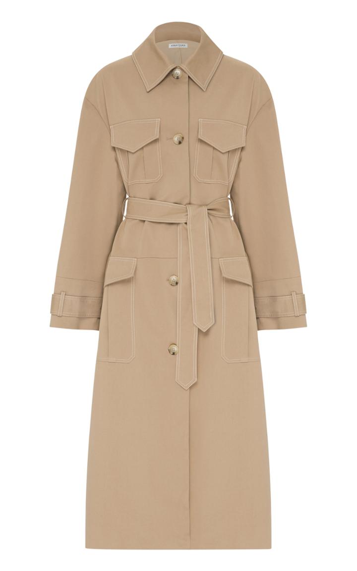 Moda Operandi Anna Quan Fletcher Oversized Cotton-blend Coat