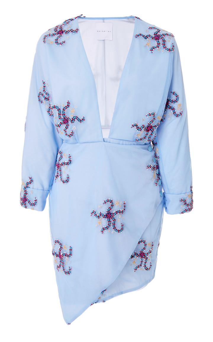 Markarian Thetis Brittle Starfish Wrap Mini Dress