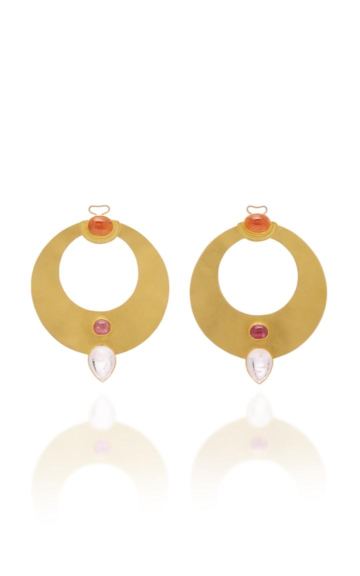 Moda Operandi Loren Nicole 22k Yellow Gold Cleopatra's Sunset Earrings