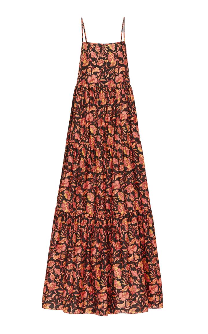 Matteau Floral-print Cotton-poplin Maxi Dress