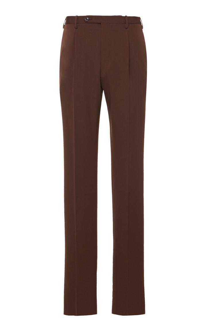 Camoshita Wool-blend Slim-leg Pants Size: 48