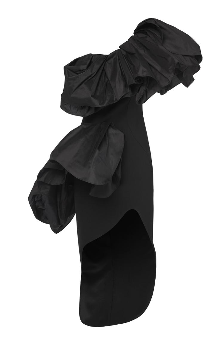 Moda Operandi Maticevski Attentive Ruffled Taffeta Dress Size: 6