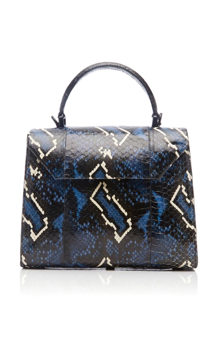 Nancy Gonzalez Lily Snake Top Handle Bag