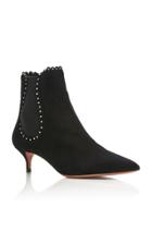 Aquazzura Jicky Studded Suede Ankle Boots