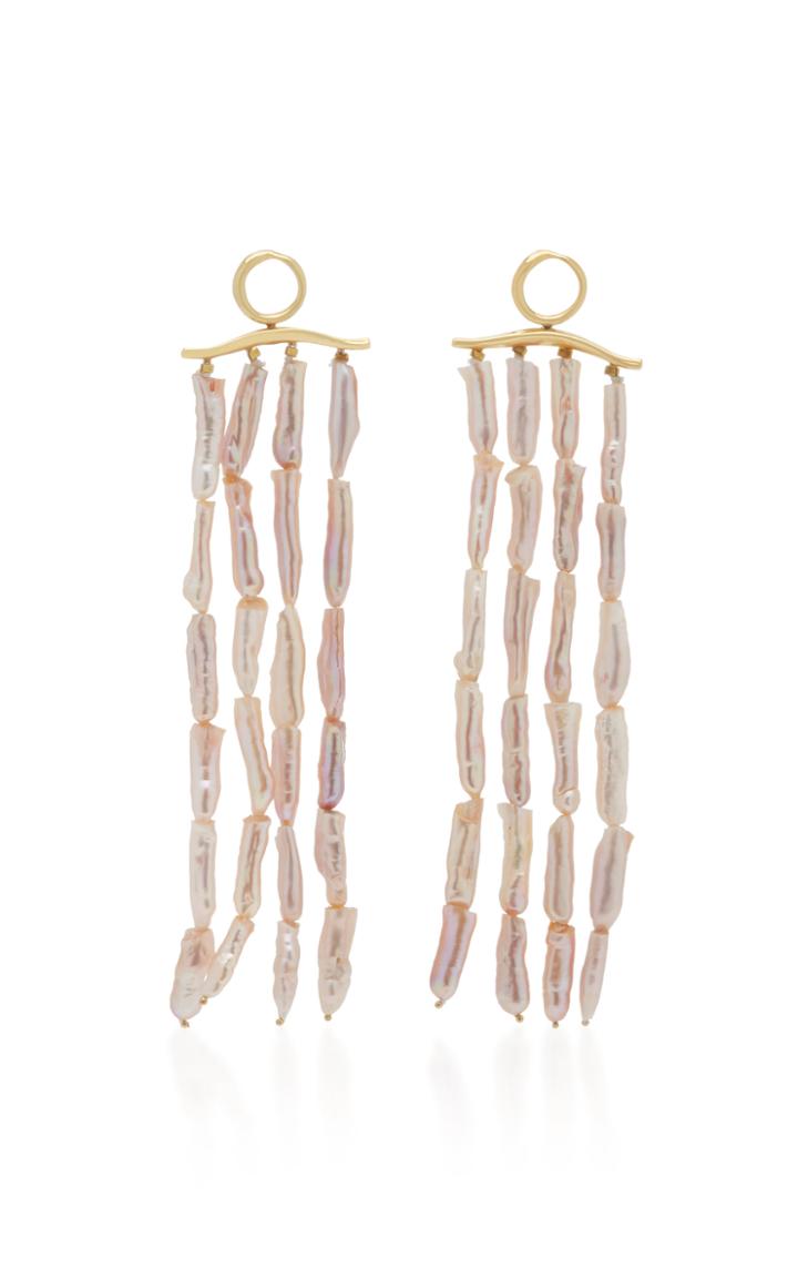 Joanna Laura Constantine Gold-plated And Pearl Dangling Earrings