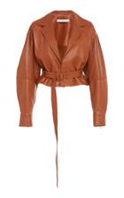 Jonathan Simkhai Vegan Leather Cropped Jacket