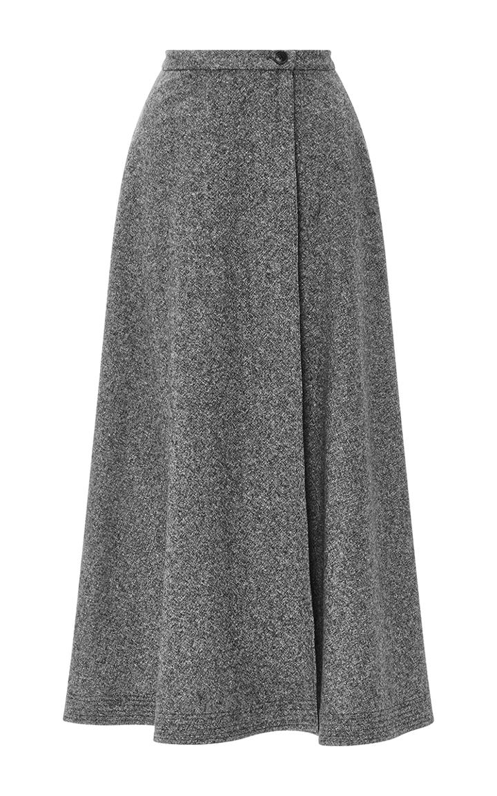 Tome Fine Tweed A-line Skirt