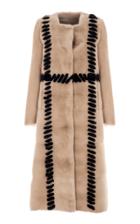 Genny Top Stitch Fur Coat