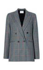 Michelle Waugh Joann Checked Wool-blend Blazer