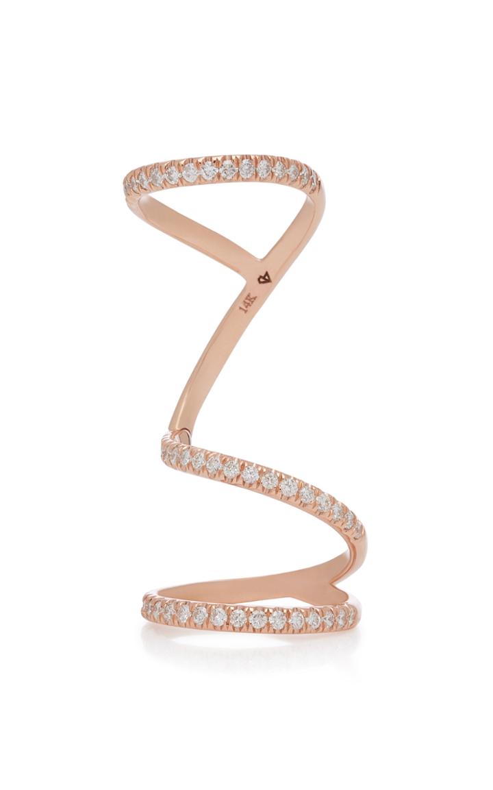 Carbon & Hyde Arabesque 14k Rose Gold Diamond Ring
