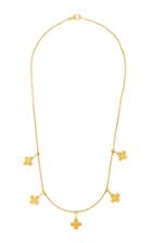 Moda Operandi Gaya 18k Yellow Gold Five Cross Necklace