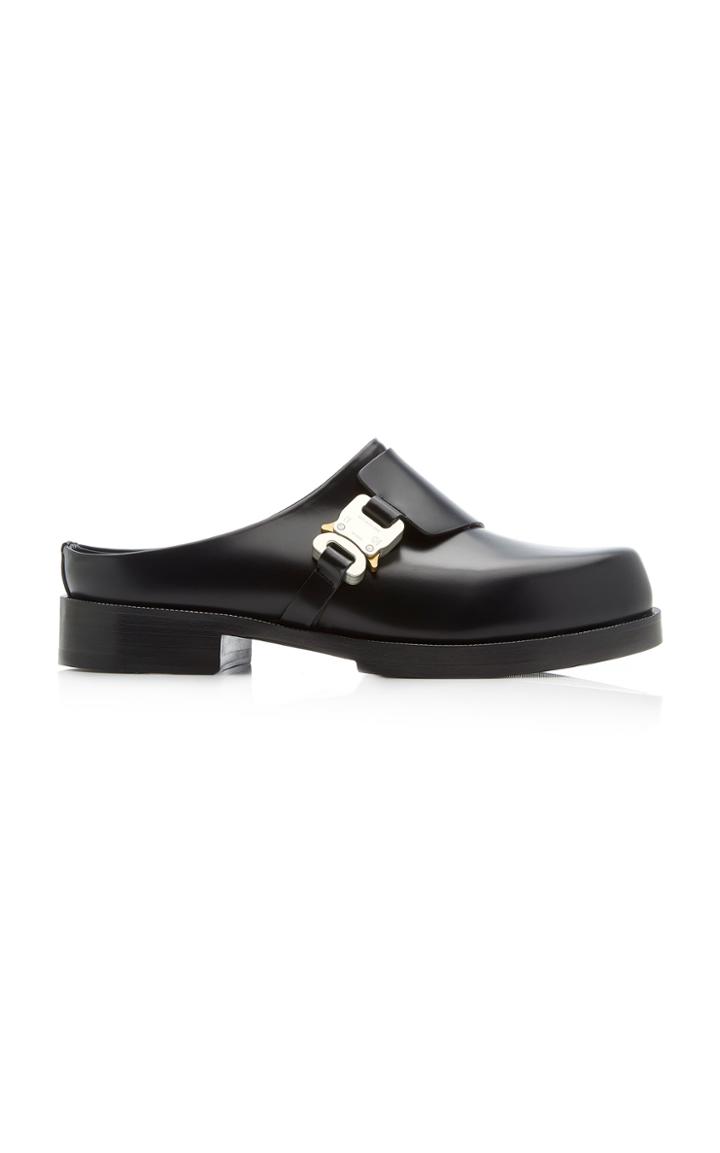 1017 Alyx 9sm Formal Leather Buckle-front Clogs