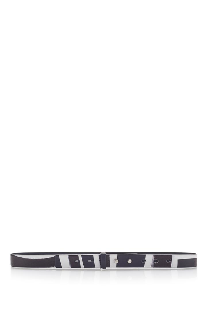 Emilio Pucci Labyrinth Printed Leather Belt