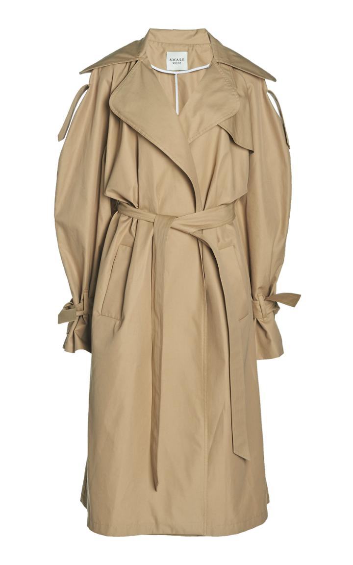 Moda Operandi A.w.a.k.e. Mode Oversized Cotton Drill Trench Coat