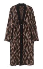 Moda Operandi By Malene Birger Humulus Oversized Leopard-jacquard Long Cardigan