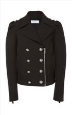 Michael Kors Collection Cropped Wool-cotton Coat