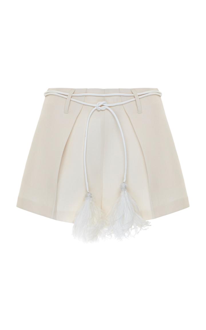 Moda Operandi Valentino High-rise Crepe Mini Short Size: 40