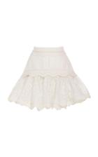 Acler Montana Scalloped Lace Mini Skirt Size: 2