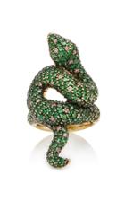 Sidney Garber Green Eyed Snake Ring