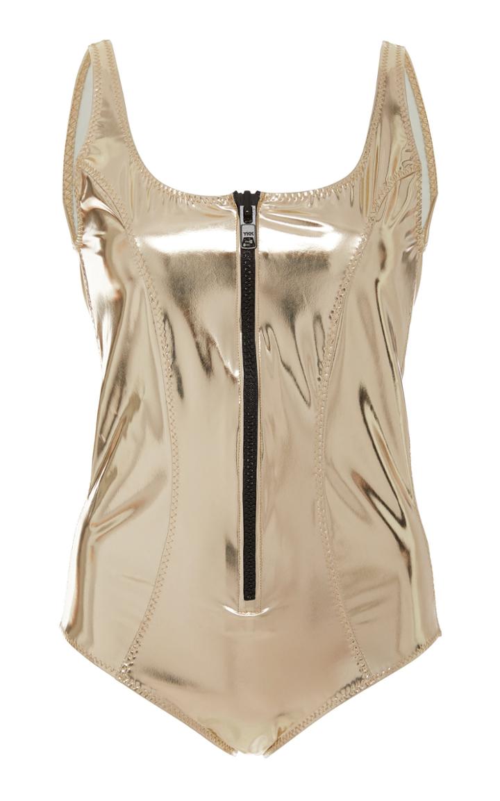 Lisa Marie Fernandez Jasmine Metallic One-piece Swimsuit