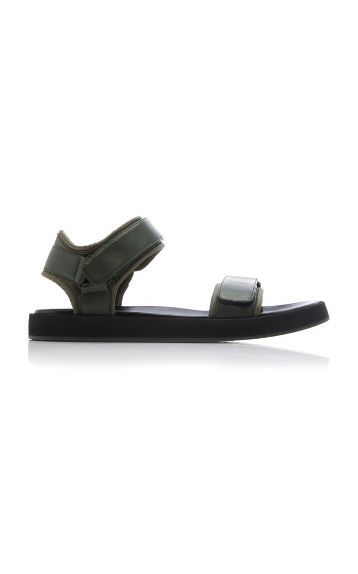 Moda Operandi The Row Hook And Loop Leather Sandals Size: 36