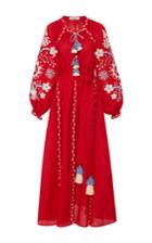 March11 Sunflower Embroidered Maxi Dress