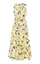 Erdem Mimosa Tiered Floral-print Maxi Dress
