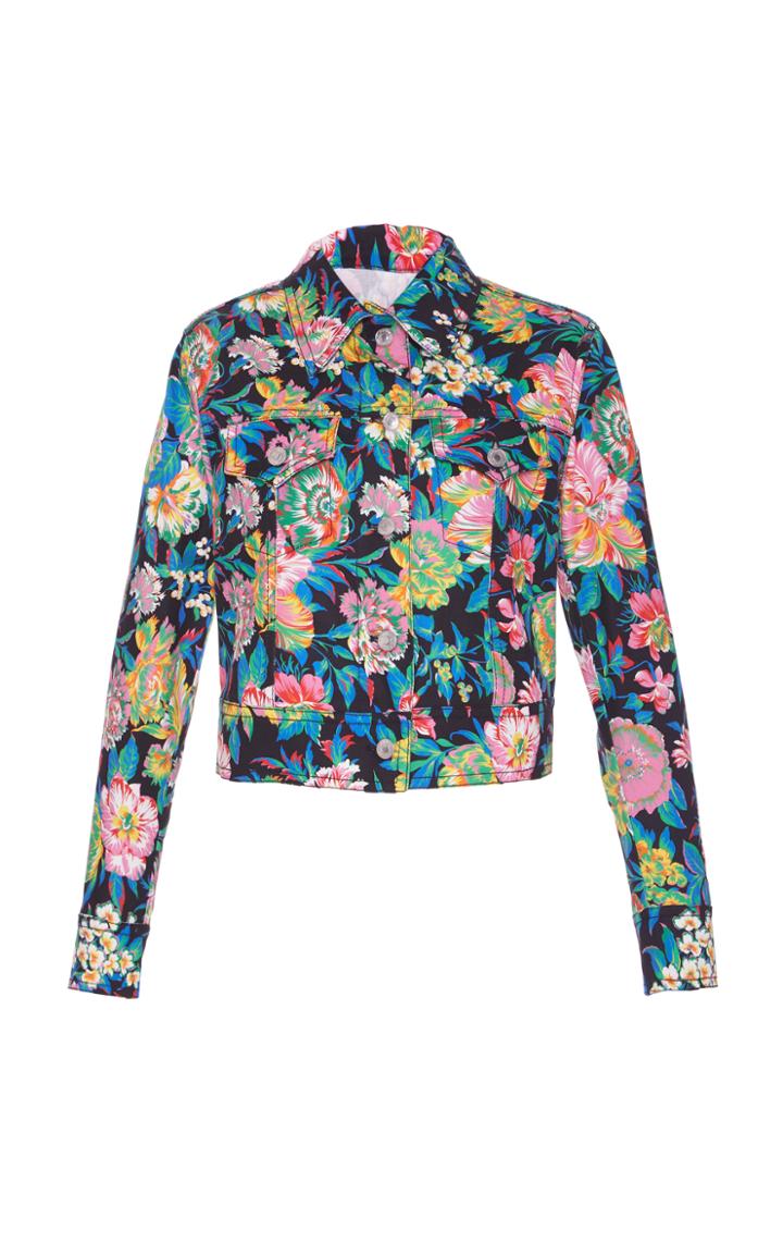 Msgm Tropical Jungle Cropped Jacket