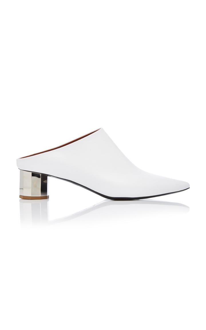 Proenza Schouler Mirrored-heel Leather Mules