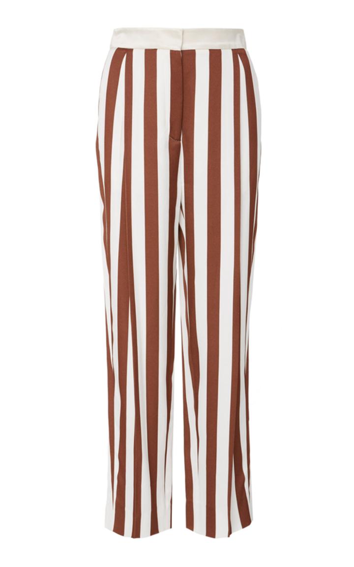 Oscar De La Renta Striped Trouser