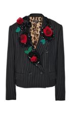 Moda Operandi Dolce & Gabbana Pinstriped Cady Blazer
