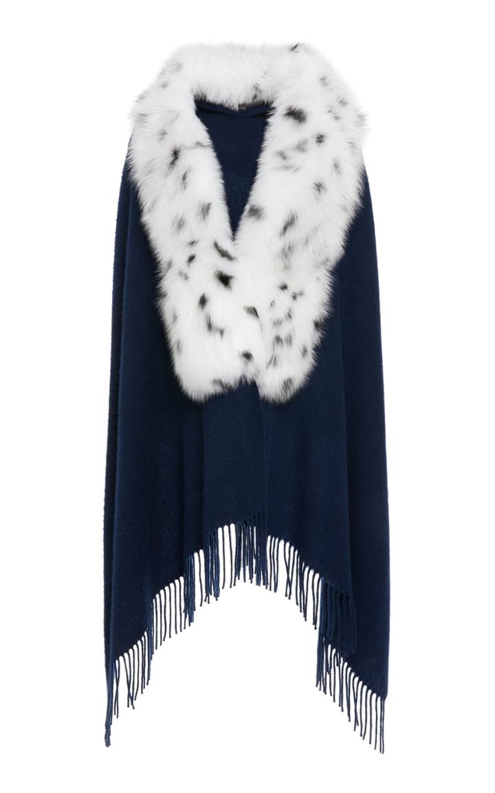 Pologeorgis The Royal Fox And Wool Shawl
