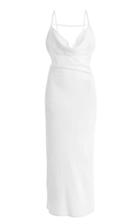 Jacquemus Adour Draped Crepe Midi Dress