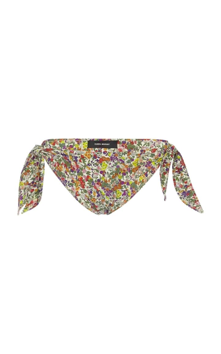 Moda Operandi Isabel Marant Sukie Printed Crepe Bikini Bottoms Size: 32