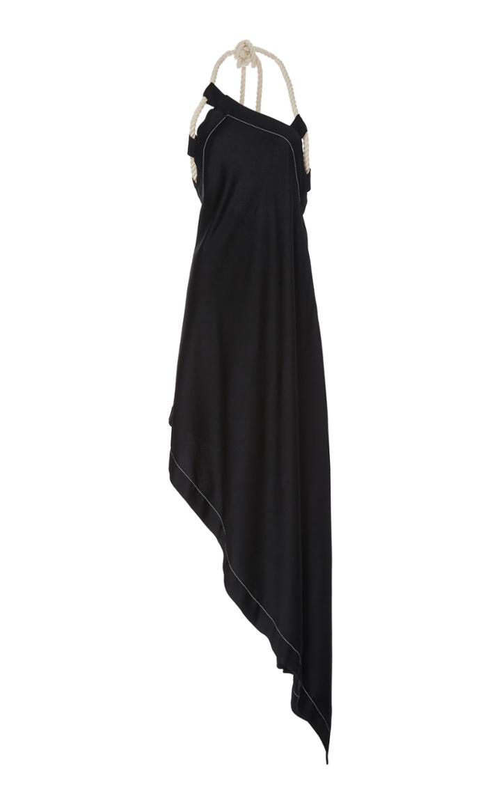 Monse Rope Twill Halter Dress