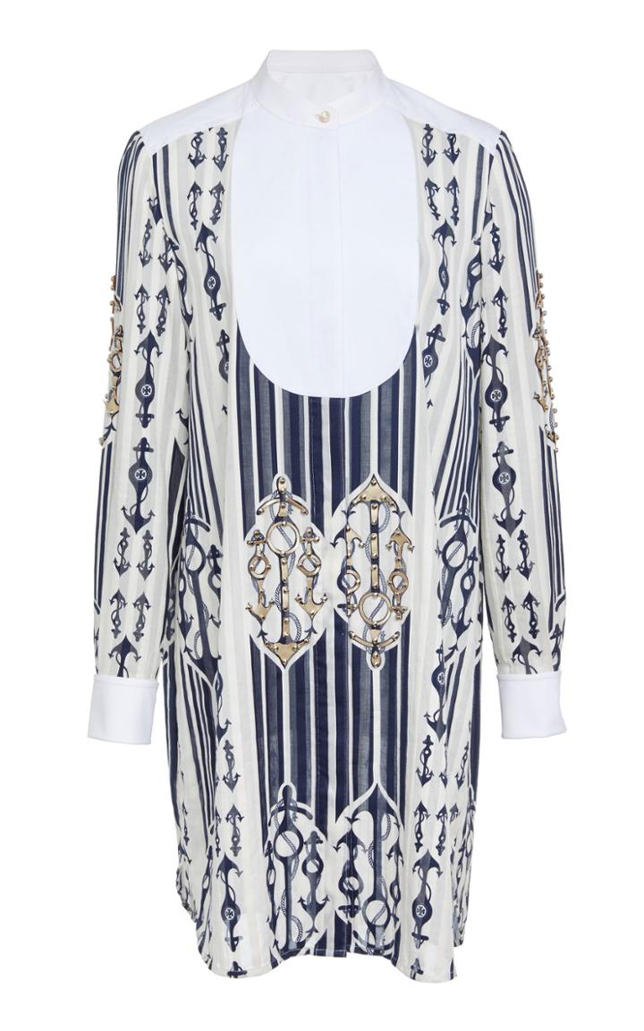 Tory Burch Anchor Print Shirtdress